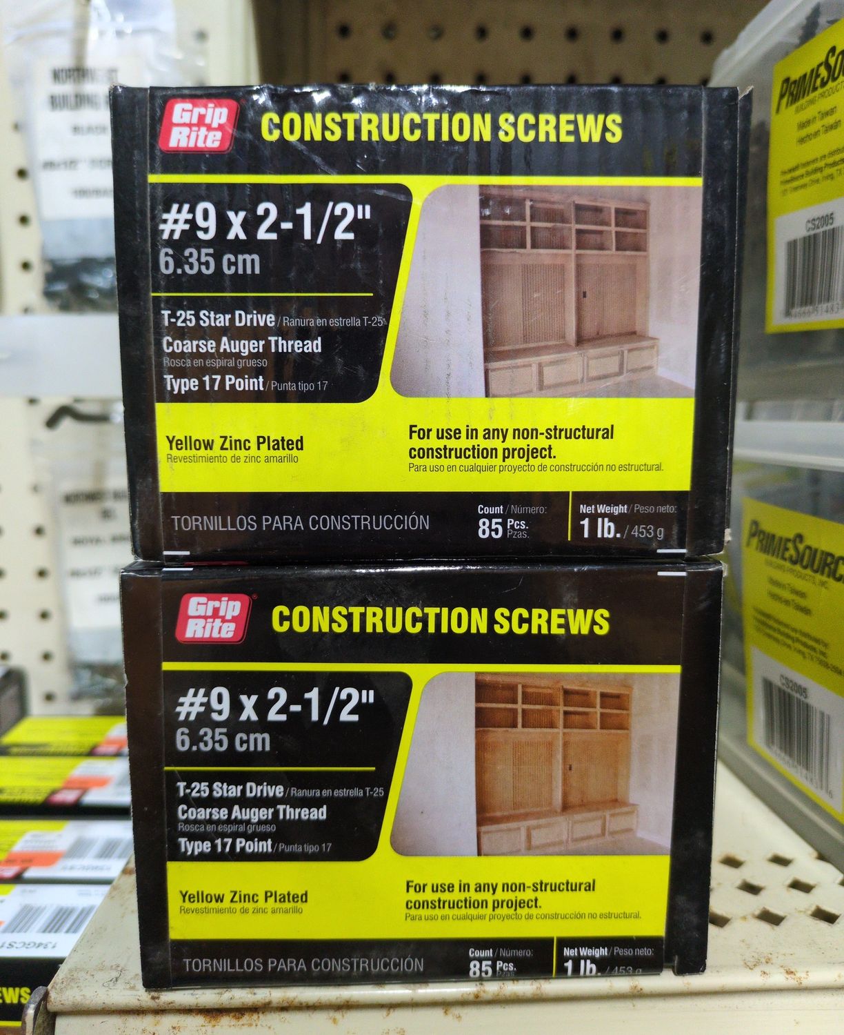 212GCS1 9X2-1/2 CONST SCREW 1LB