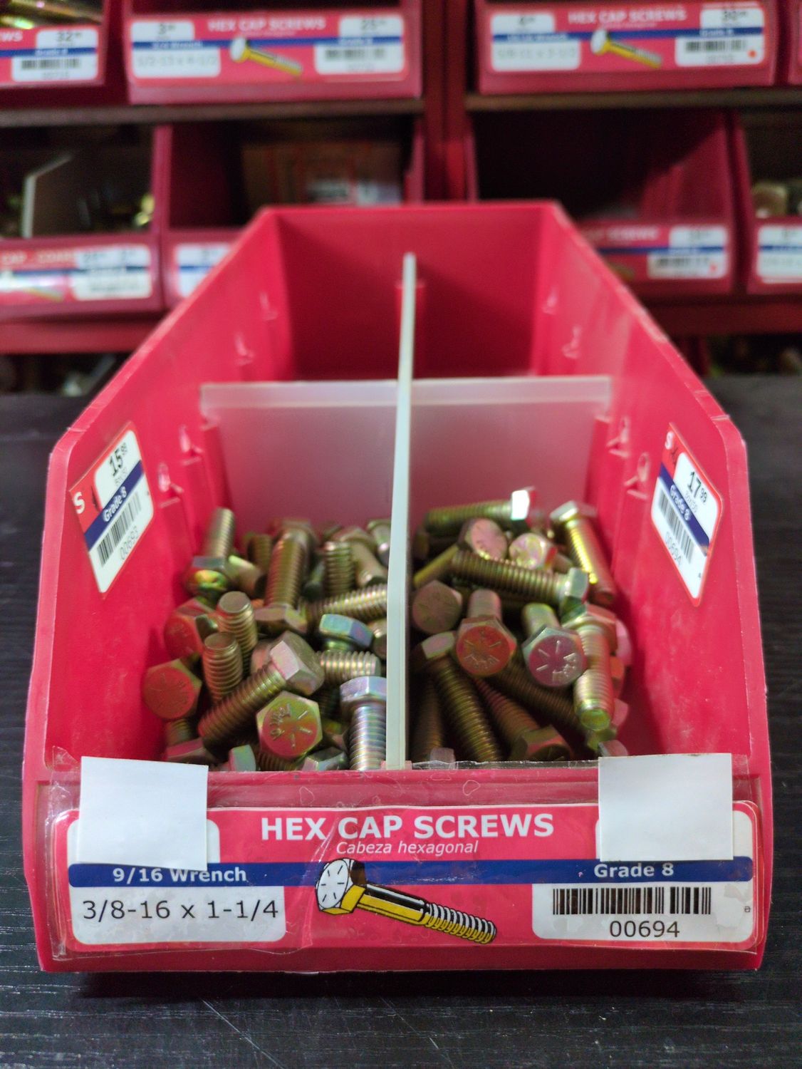 3/8-16 x 1-1/4 Hex Cap Screw