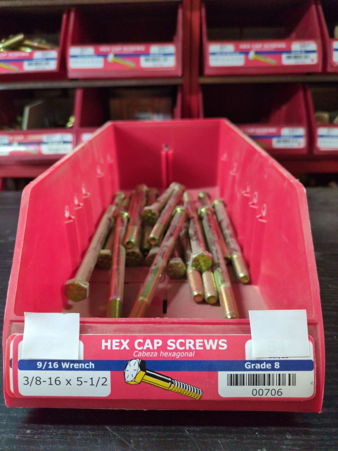 3/8-16 x 5-1/2 Hex Cap Screw