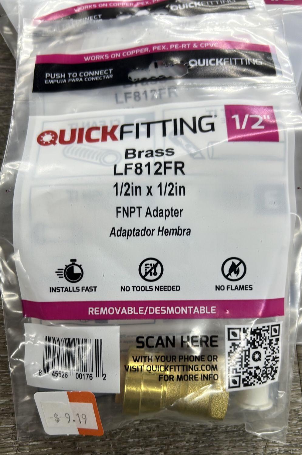 1/2 x 1/2 FNPT  Adapter