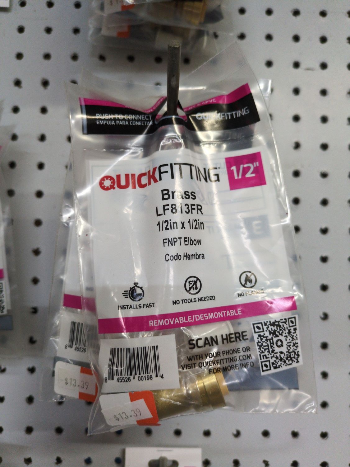 1/2 x 1/2 FNPT Elbow