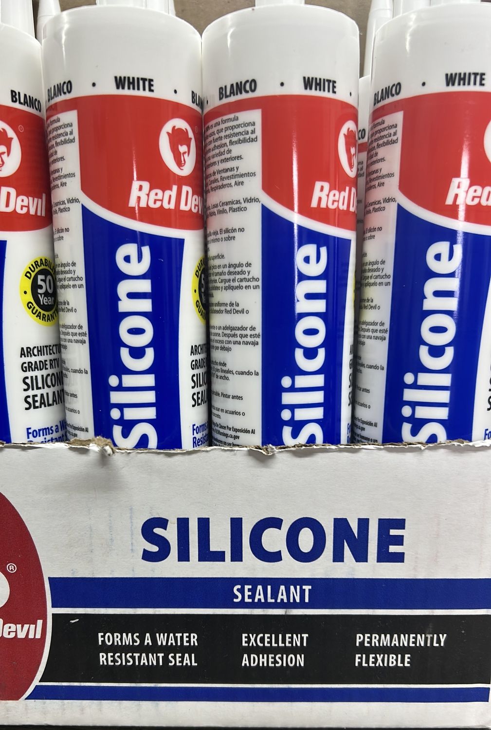 100% Silicone- White