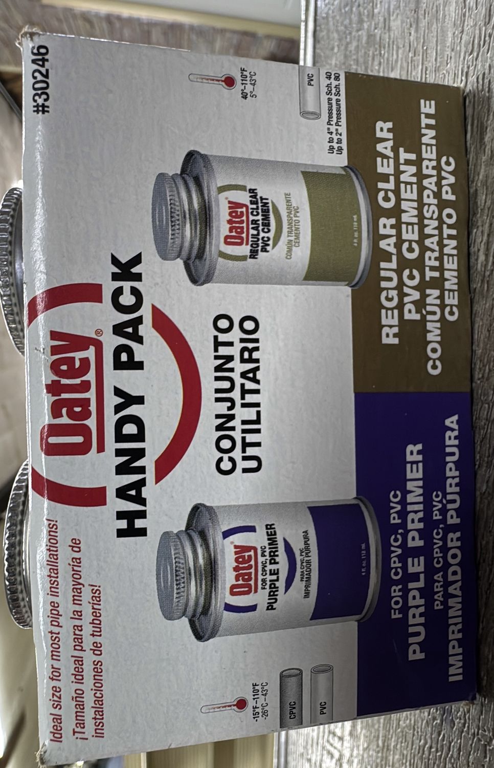 GLUE/PRIMER OATEY TWIN PACK 4oz`