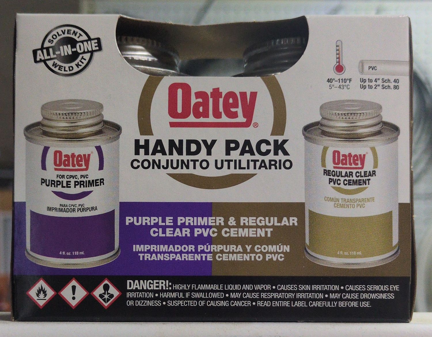 GLUE/PRIMER OATEY TWIN PACK 4oz`