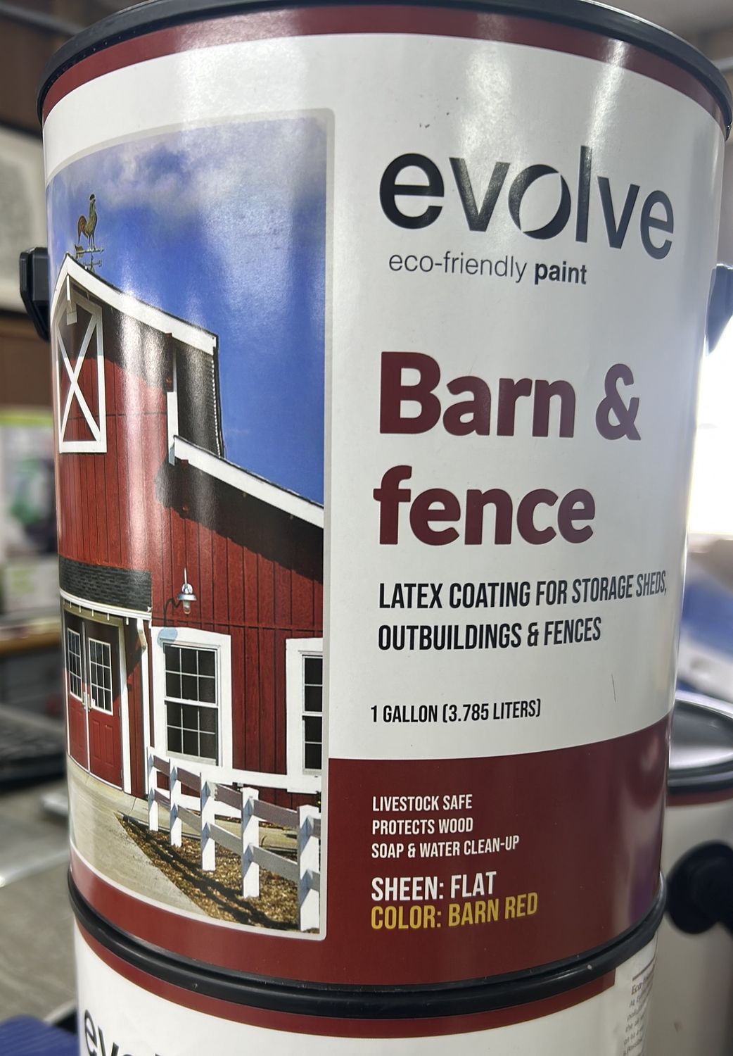 EXTERIOR BARN&amp;FENCE RED