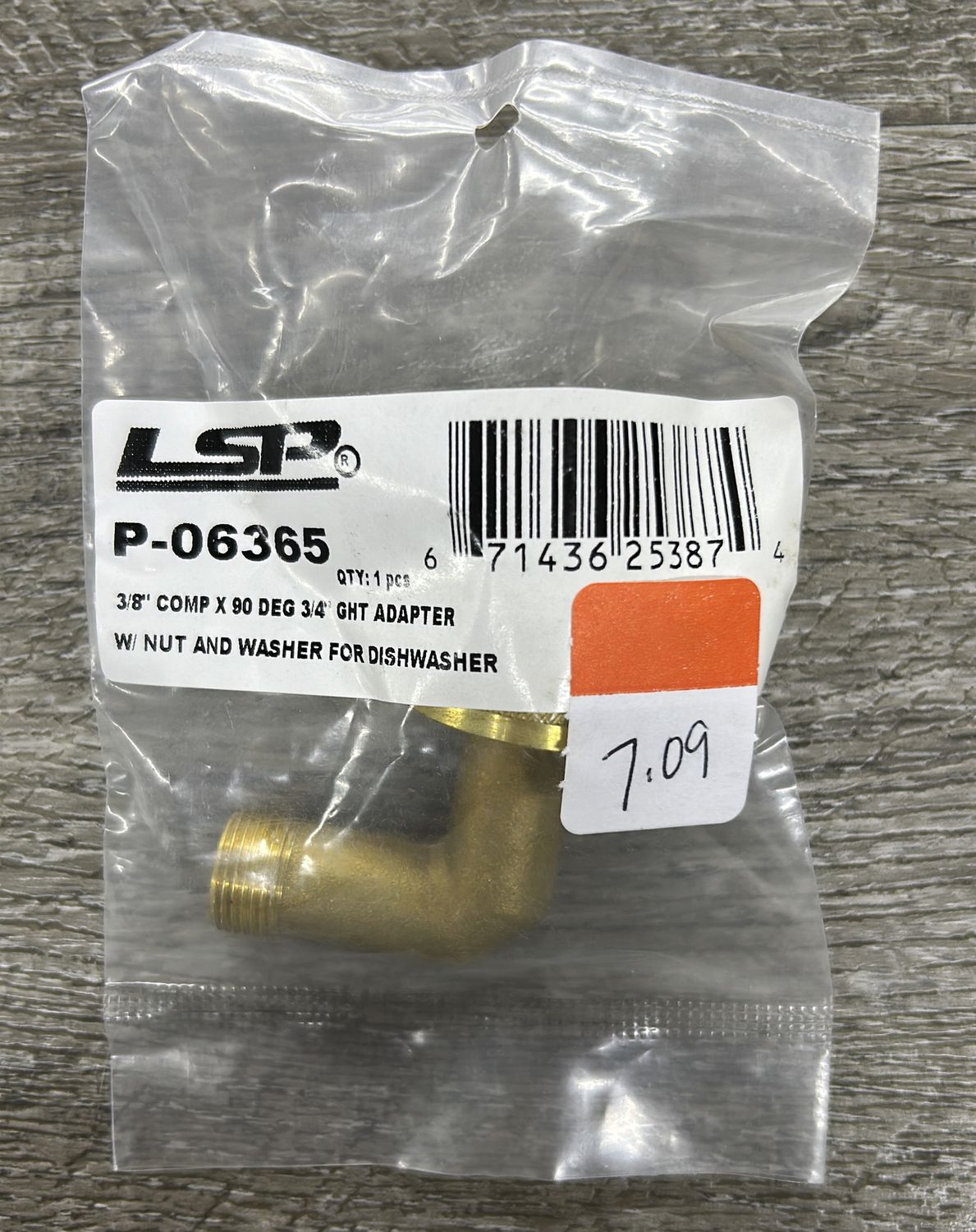 3/8 90 DISHWASHER ADAPTER