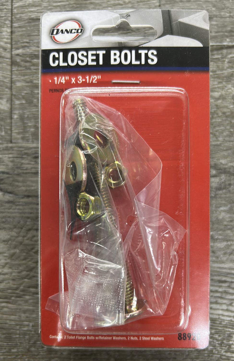 1/4X3 1/2 CLOSET BOLTS