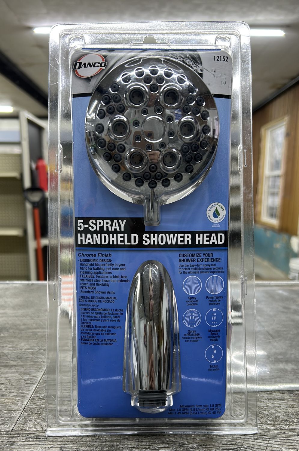 CHROME 5 SPRAY SHOWER HEAD