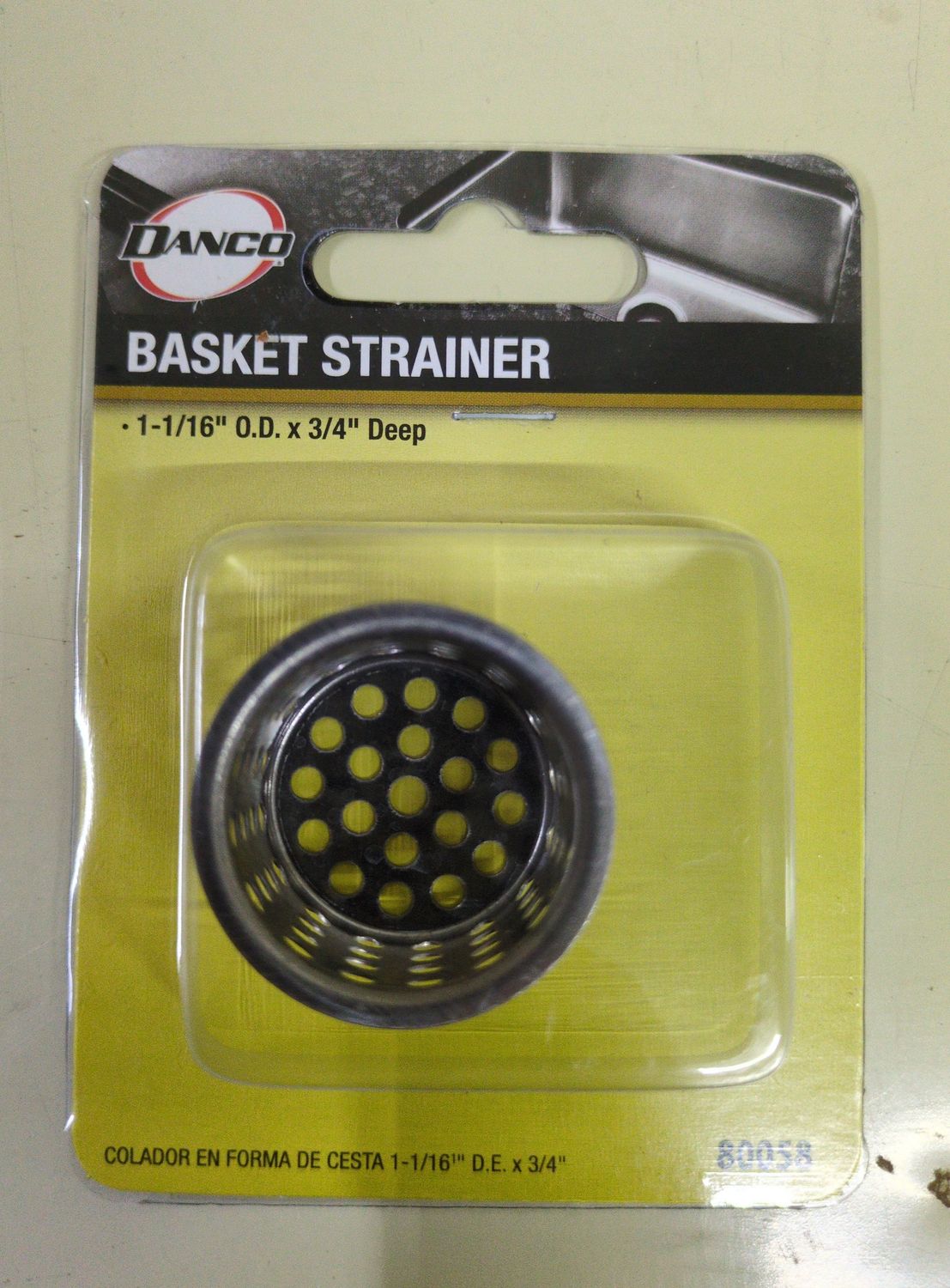 80058 1-1/16 IN. KIT SINK BSK ST CH