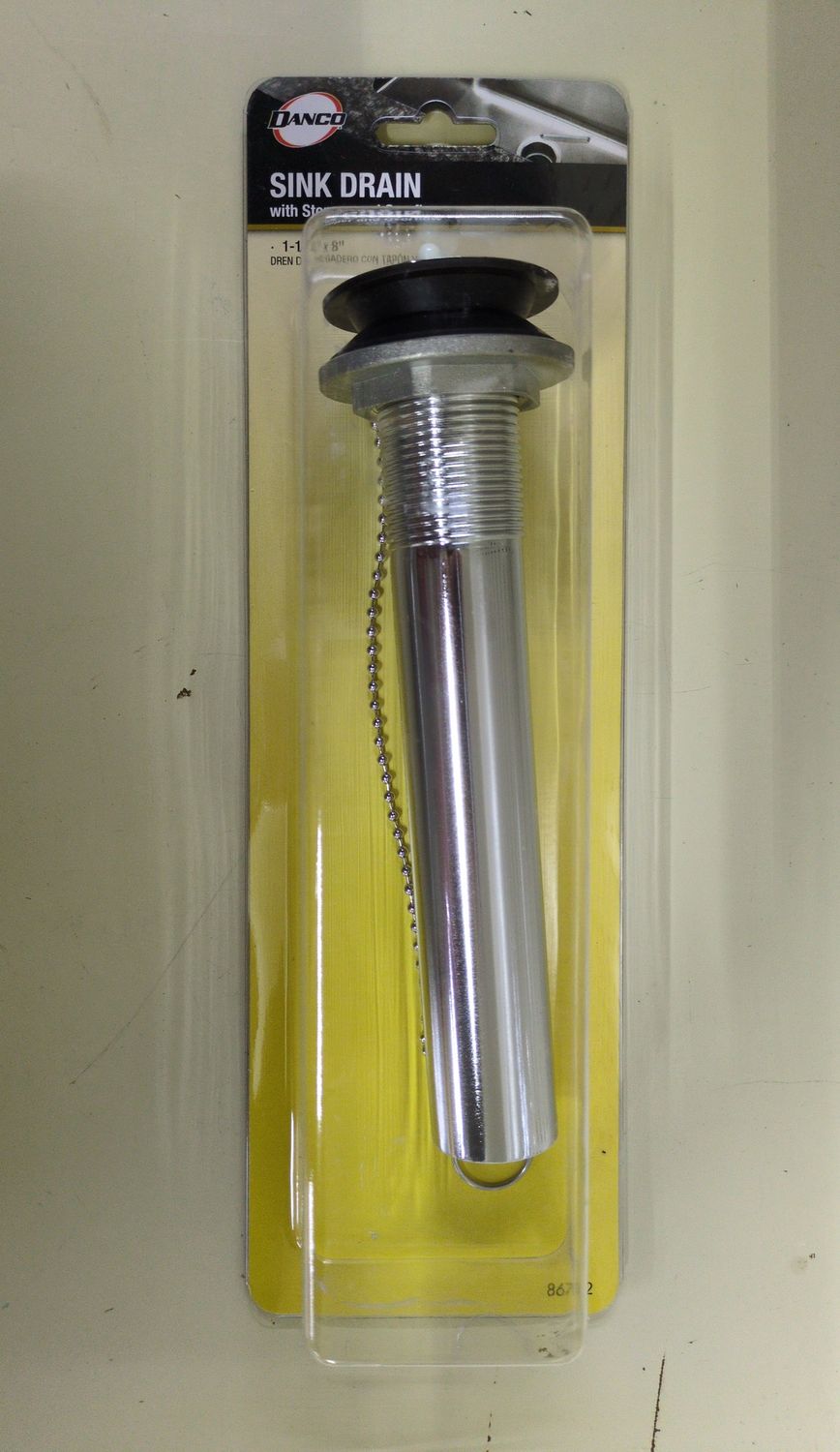 86782 1-1/4X8 BR BSN DRN W/STPR