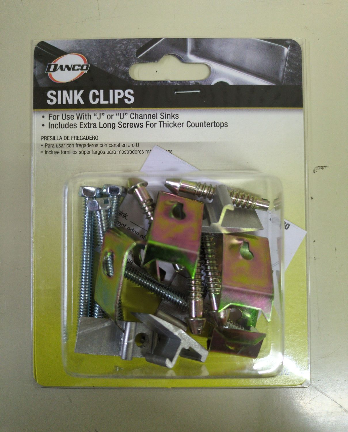 10530 SINK CLIPS WITH SCREWS