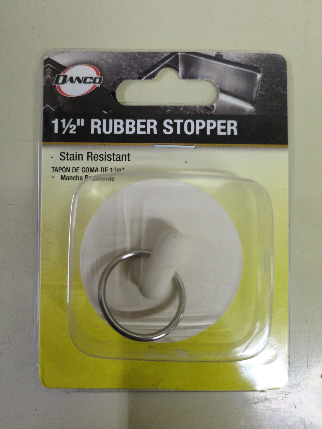 80227 1-1/2 IN.RUBBER DRAIN STOP WH