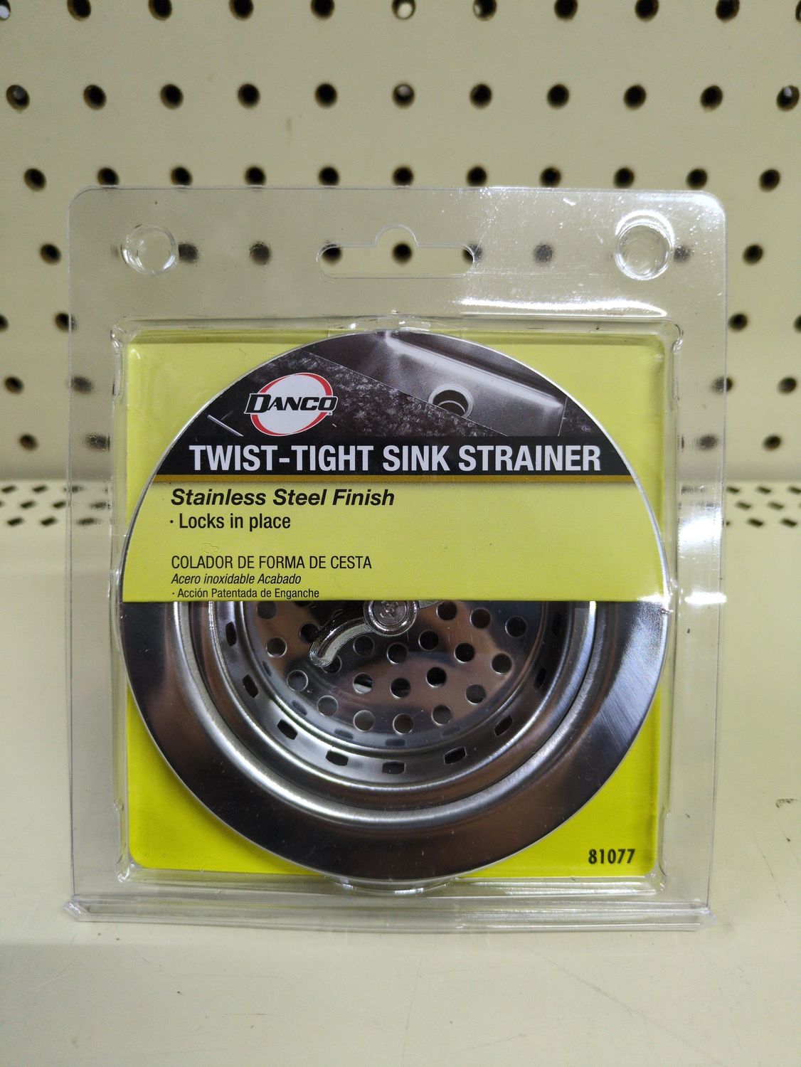 81077 3-1/2 IN. TWIST SINK STRNR