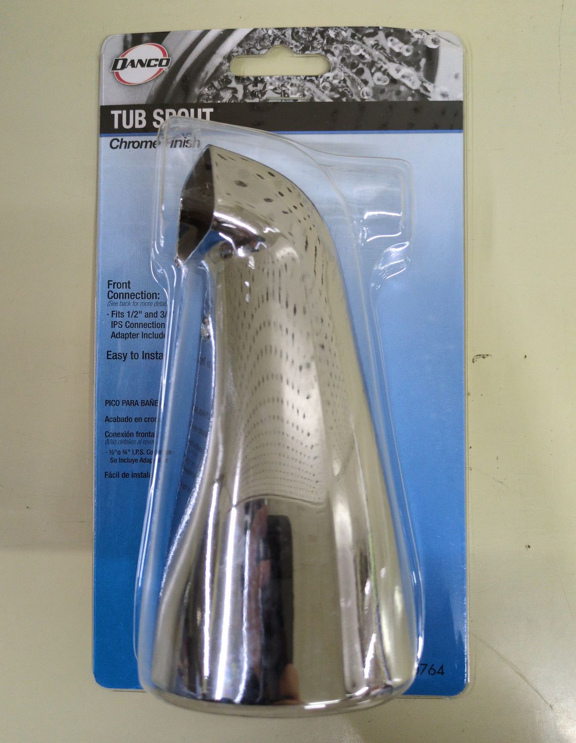 80764 TUB SPOUT W/ FRONT CONN CR