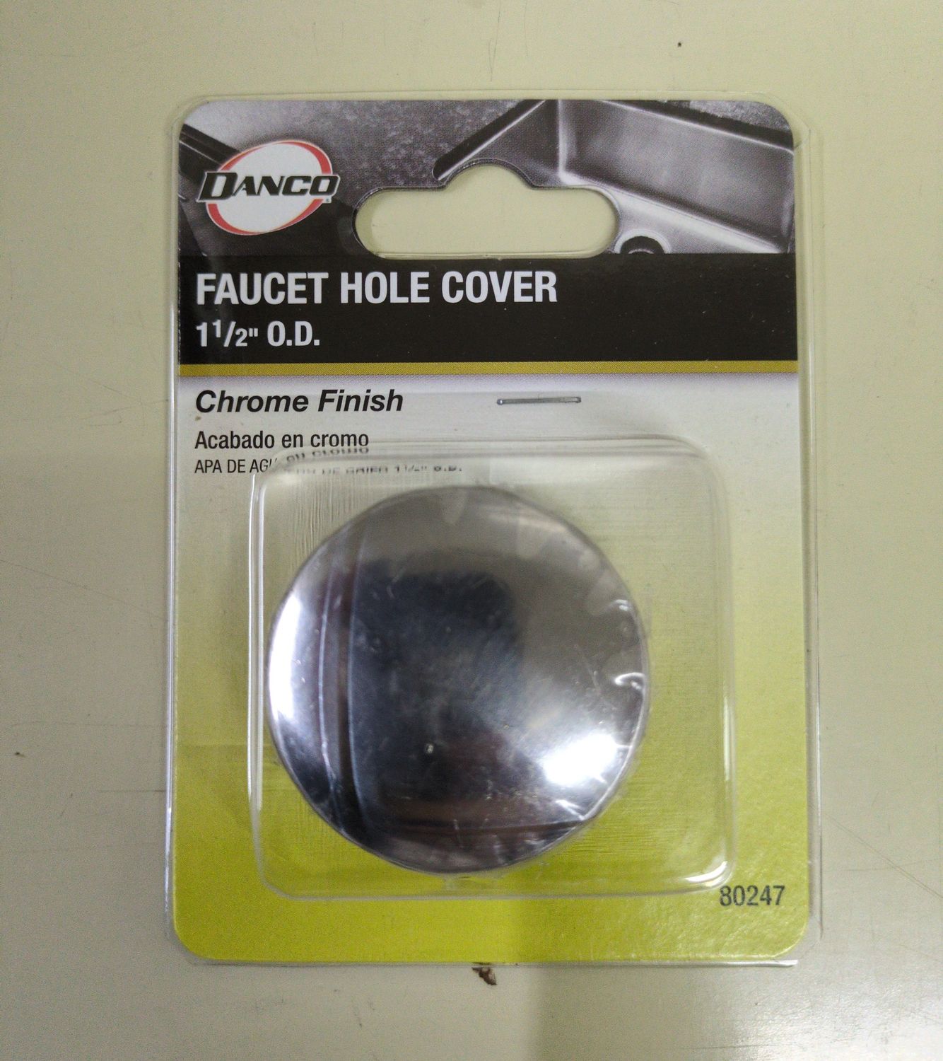 80247 1-1/2 SINK HOLE COVER IN CH