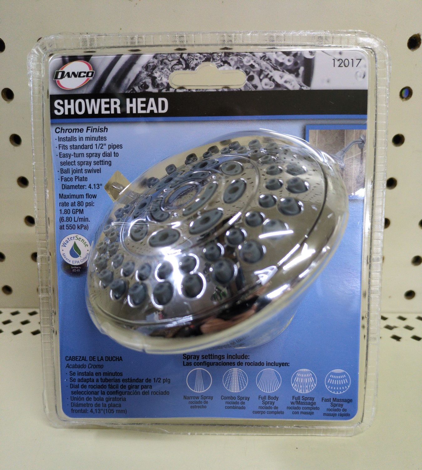 12017 FIVE FUNCT SHWR HEAD CH