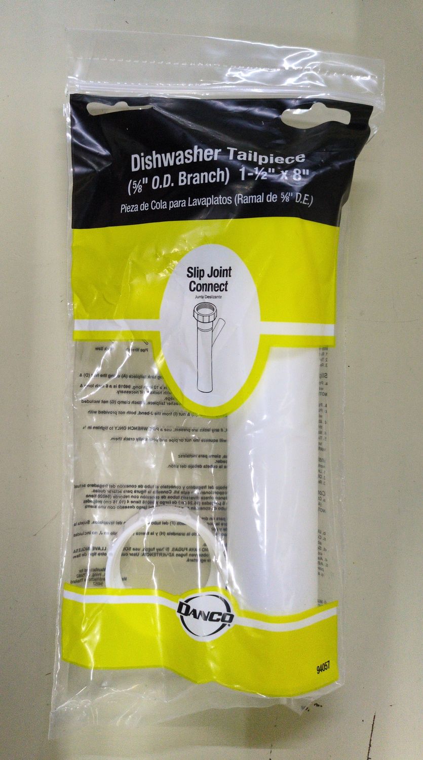 94057 1-1/2 OD X 8 D/W TAILPIECE W