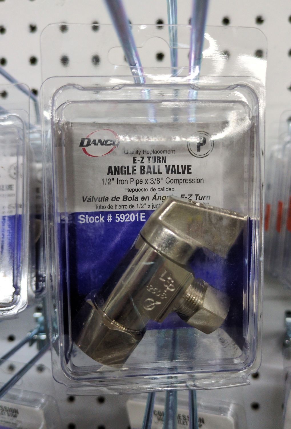 59201E 1/2IPS X 3/8C ANG BALL VALVE