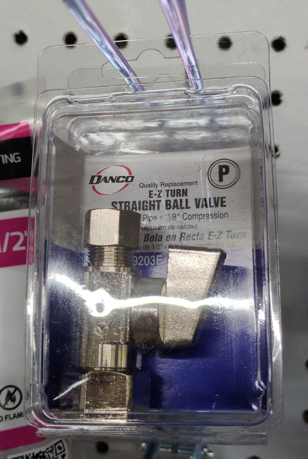 59203E 1/2IPS X3/8C STR BALL VLV