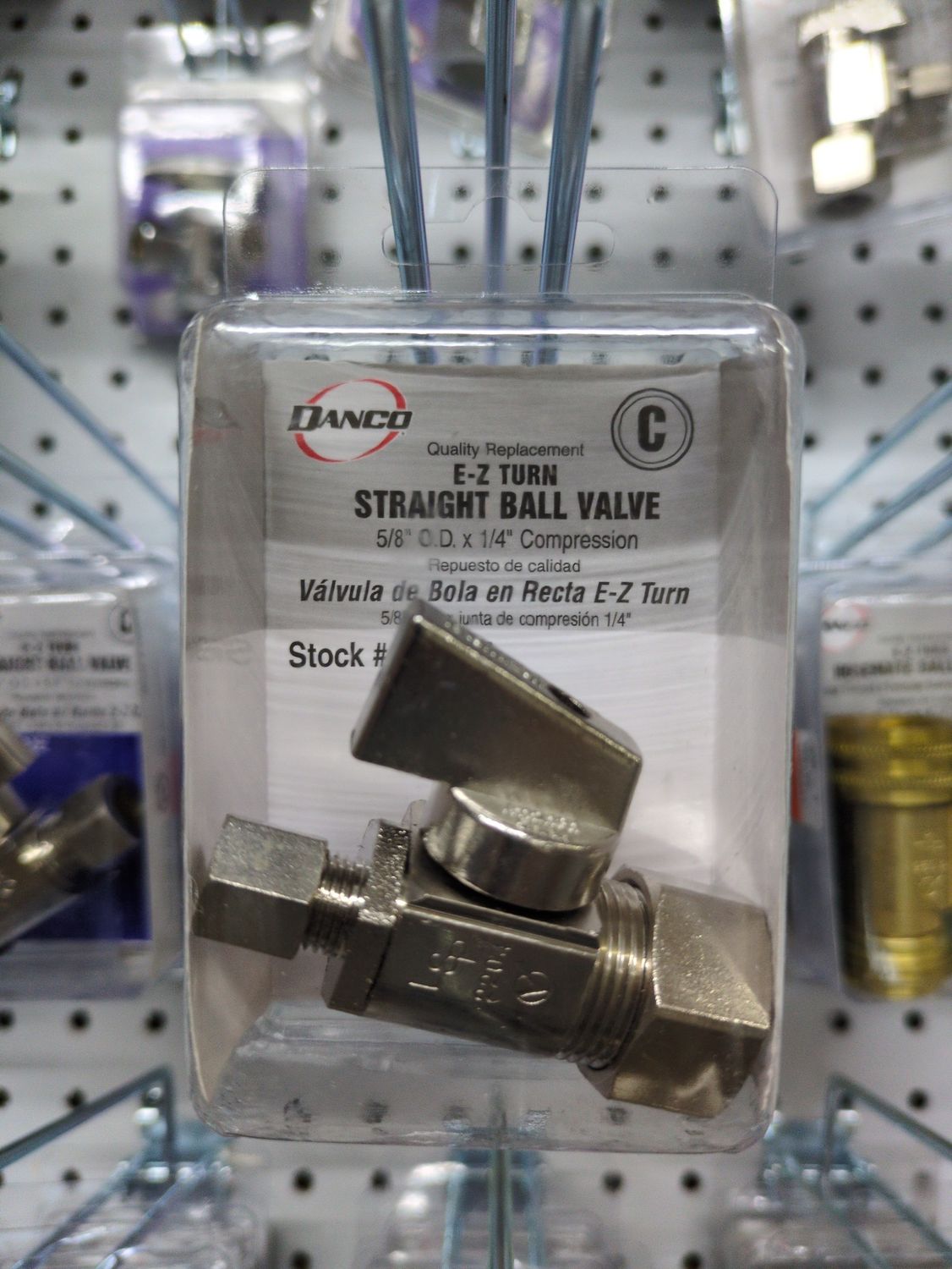 59220E BRASS INLET STRAIGHT STOP