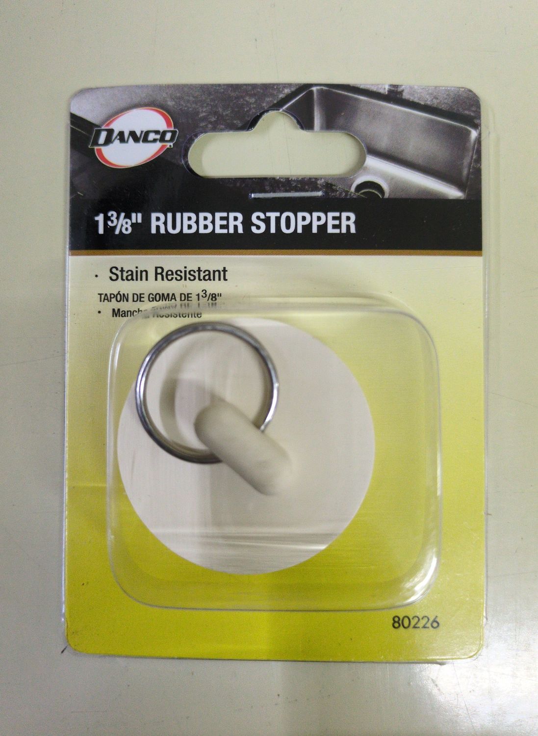80226 1-3/8 IN.RUBBER DRAIN STOP WH