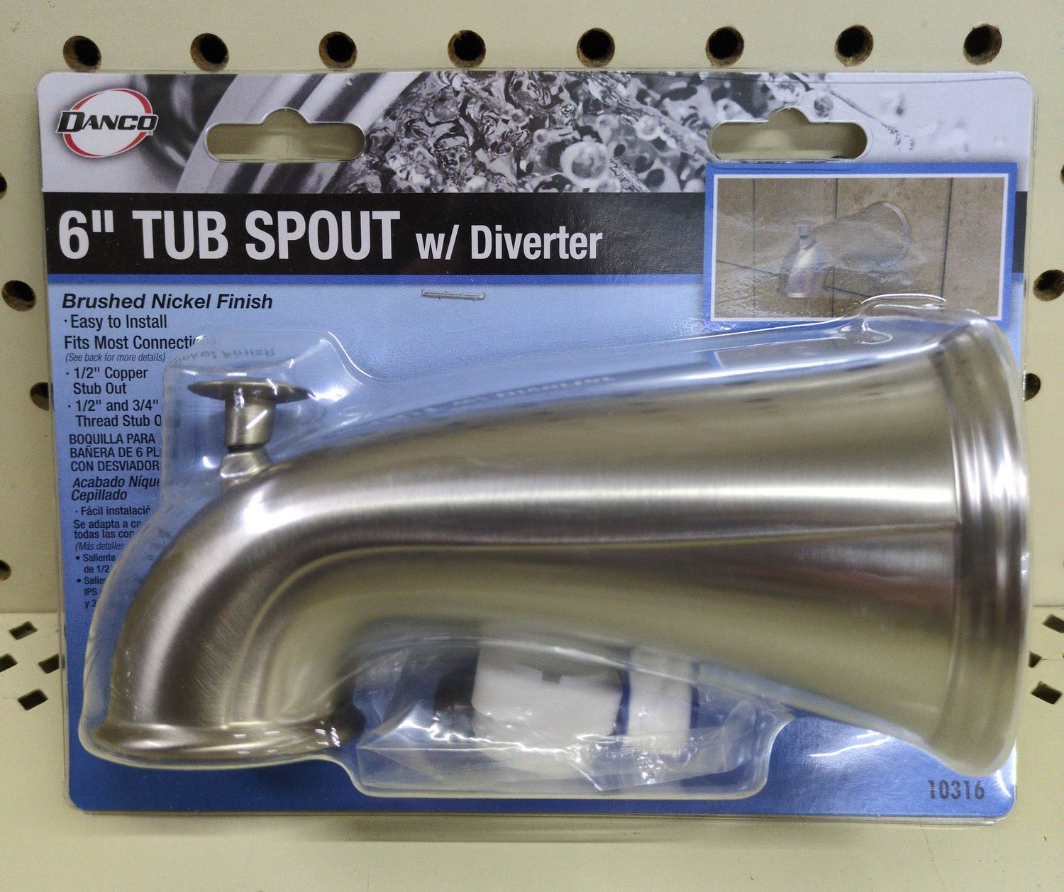 10316 6 DECO TUB SPOUT-BN