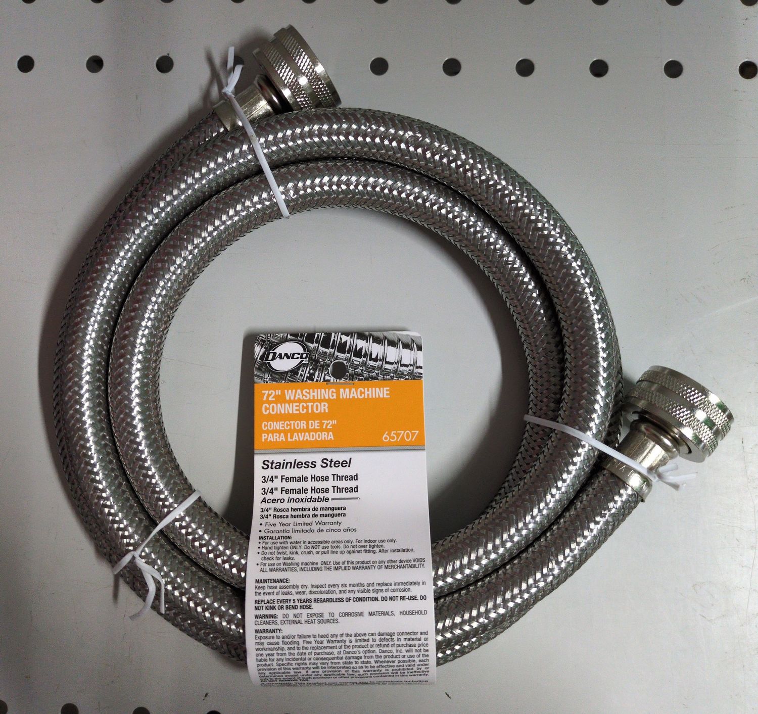 65707 WASH MACHINE SUPPLY LINE HOSE
