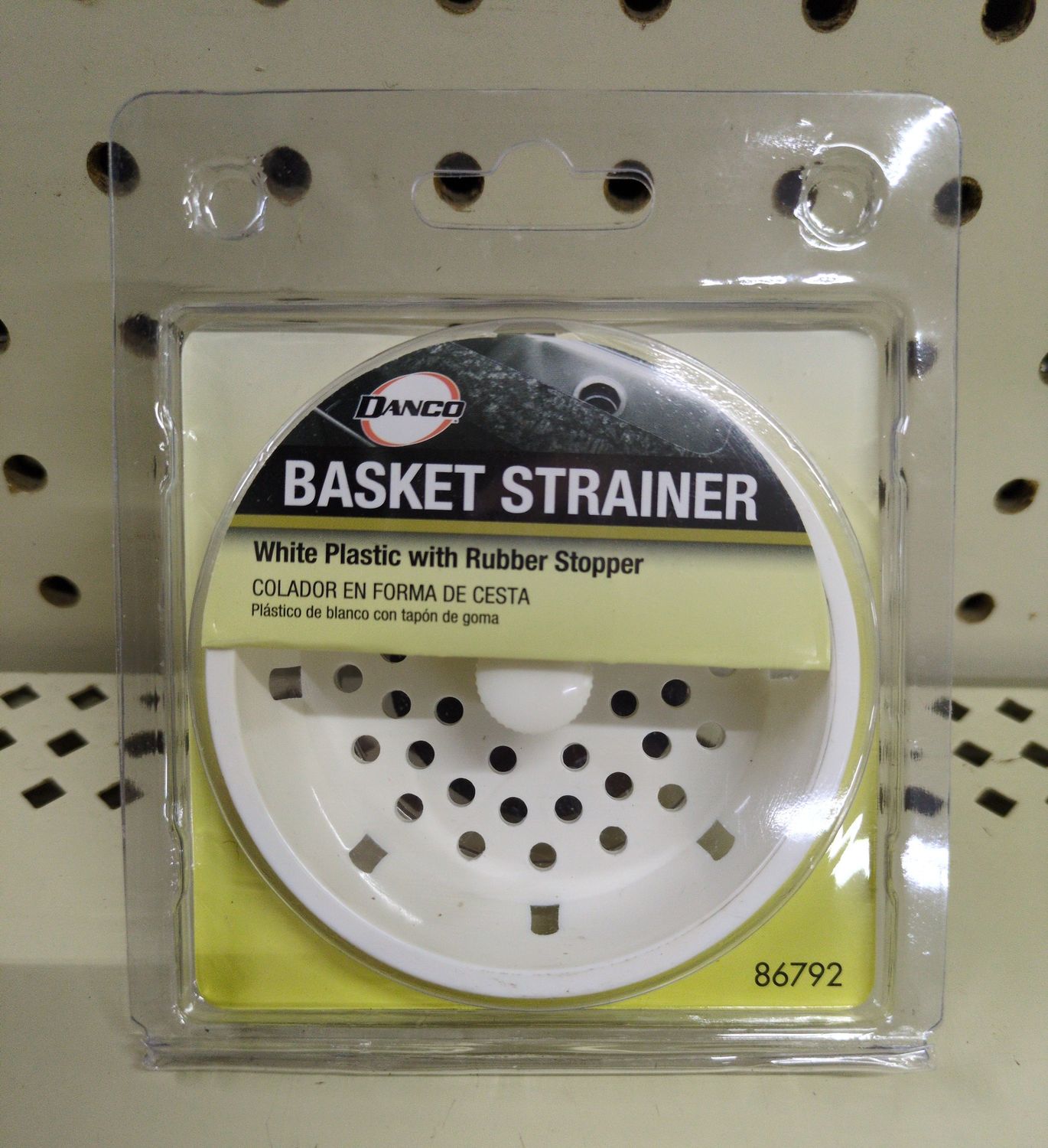 86792 3-1/4 BASKET STRAINER IN WH