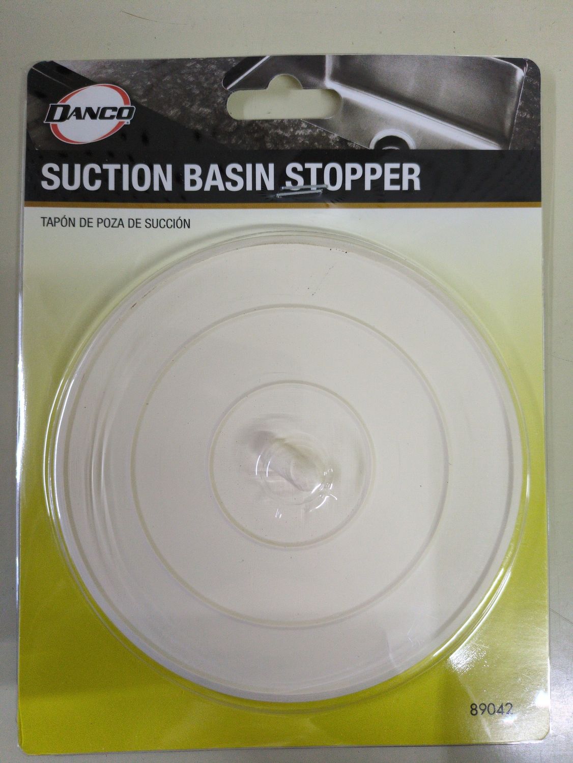 89042 5 SUCTION SINK STOPPER IN WH