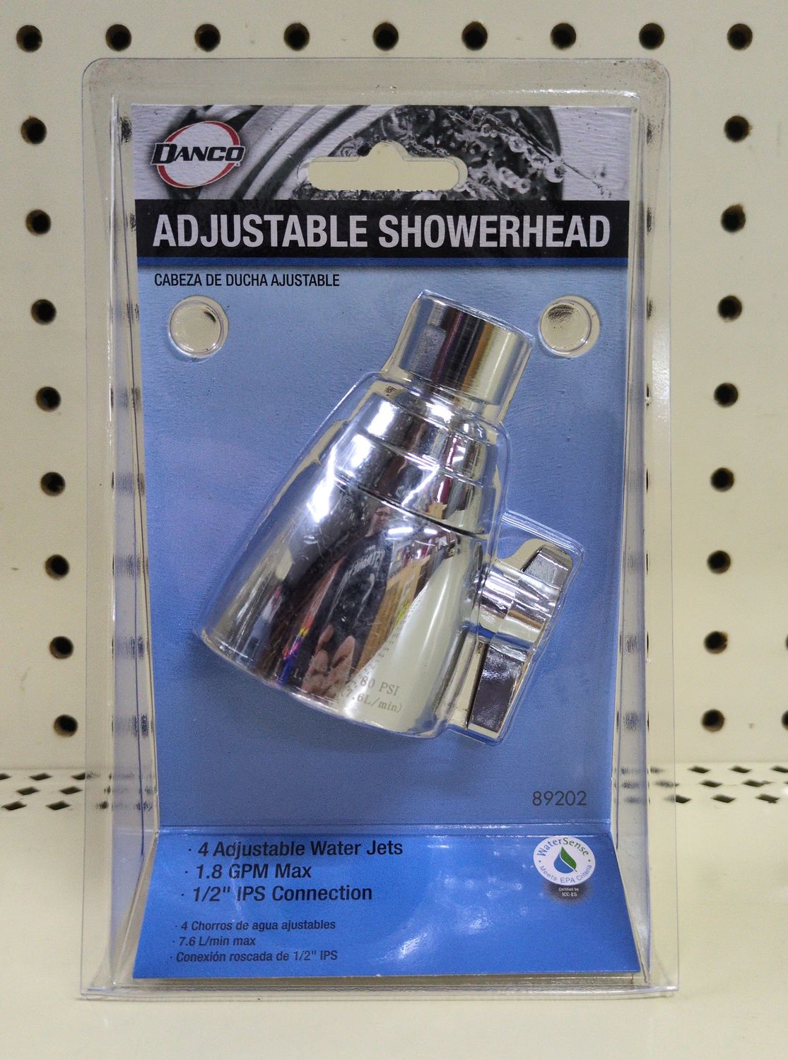 89202 UNIV ADJ 4-JET SHOWERHEAD CR