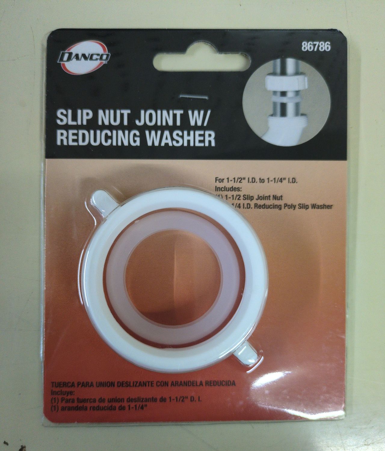 86786 1-1/2 SJ NUT &amp; WASHER IN W