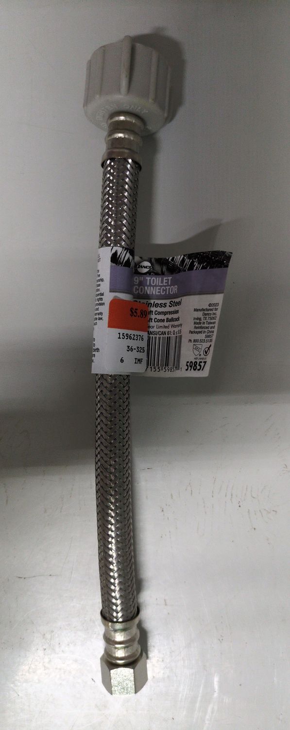 59857 9 SS TOILET SUPPLY LINE HOSE
