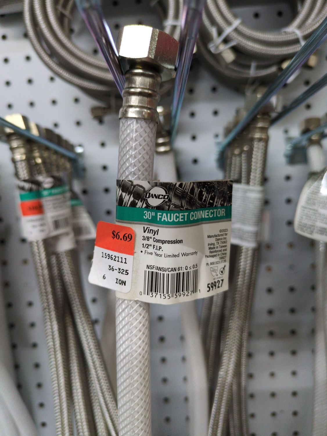 59927 30 VINYL FAUC SPLY LINE HOSE