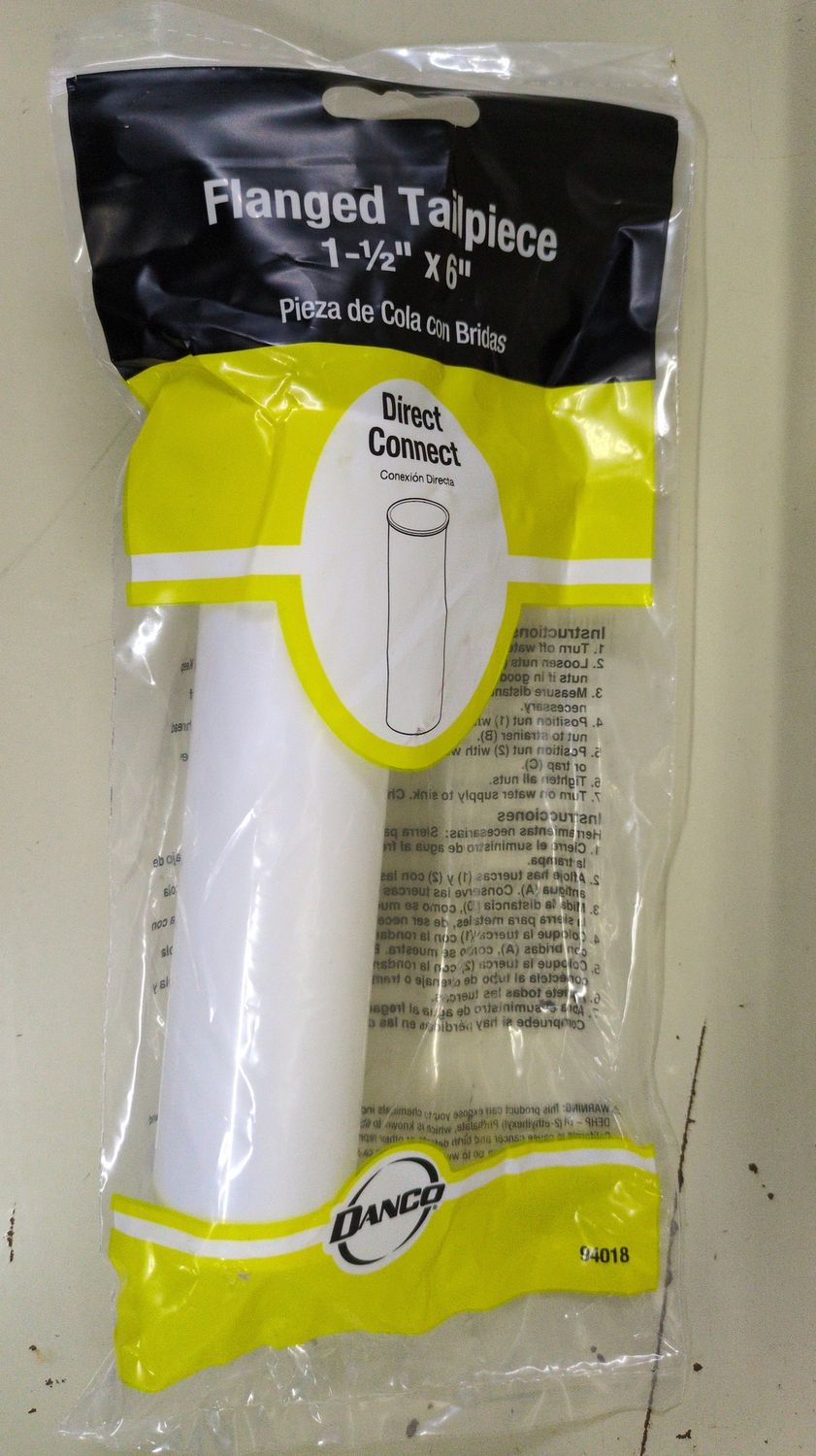 94018 1-1/2 O.D. X 6 FLGD TAILPIECE