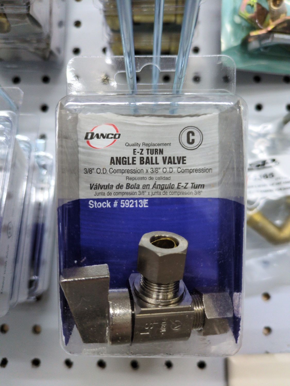 59213E COMP. INLET ANGLE STOP