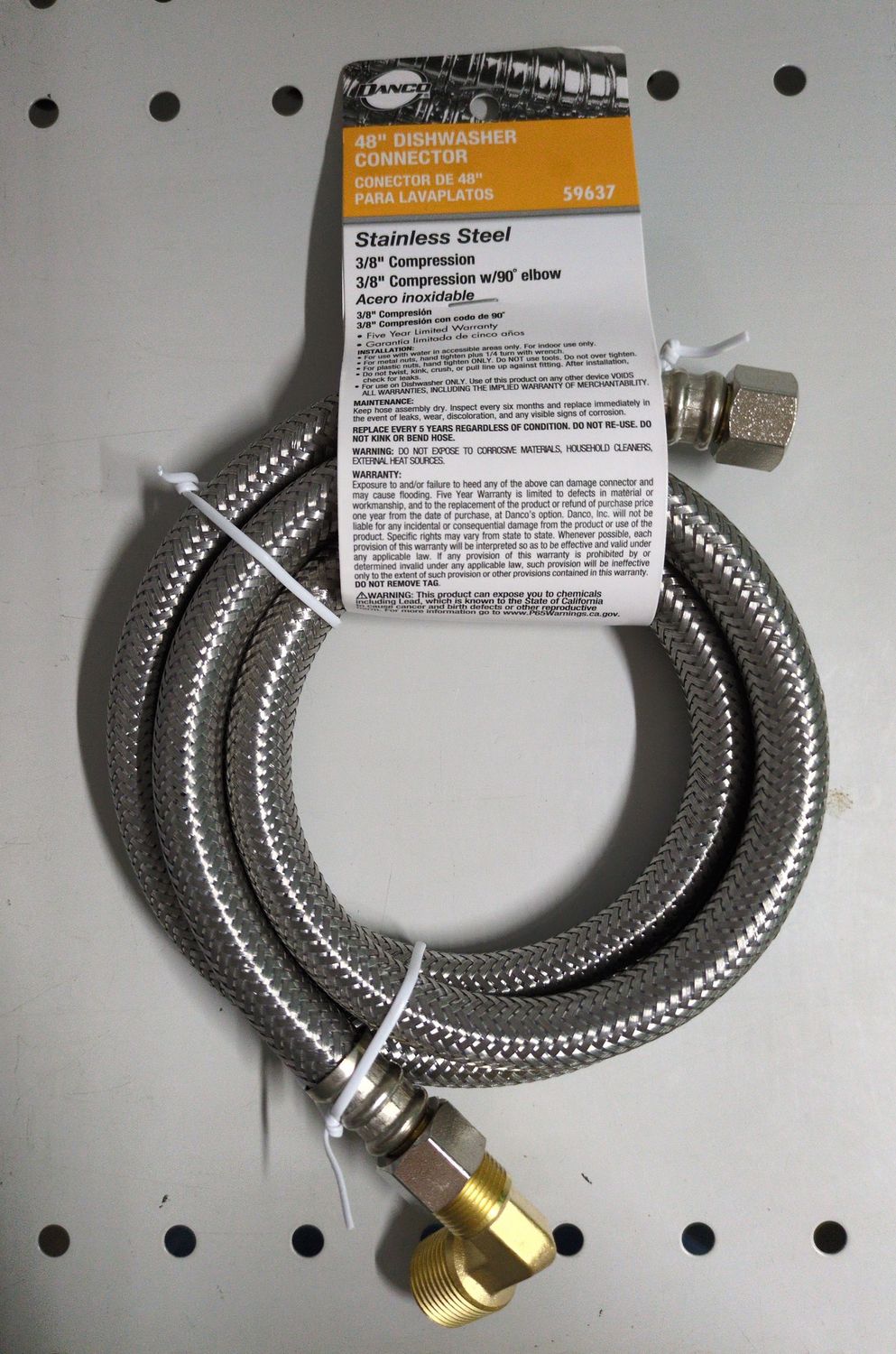 59637 48 DISHWASHER SPLY LINE HOSE