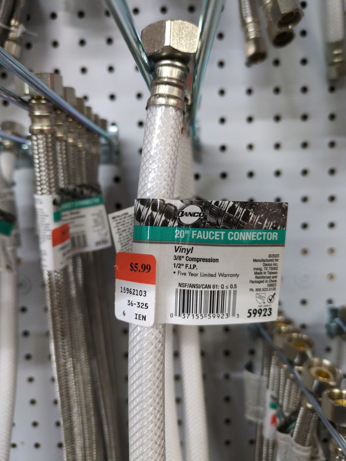59923 20 VINYL FAUC SPLY LINE HOSE
