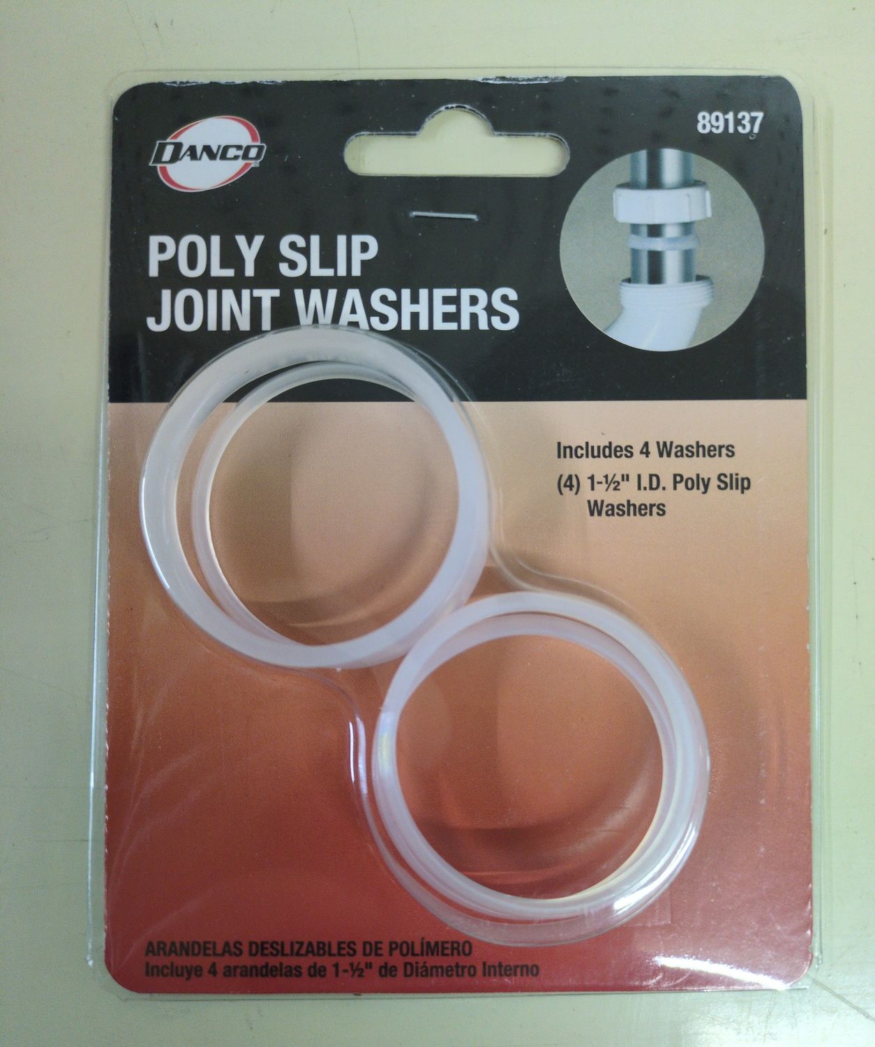 89137 1-1/2 O.D. POLY SJ WASHER