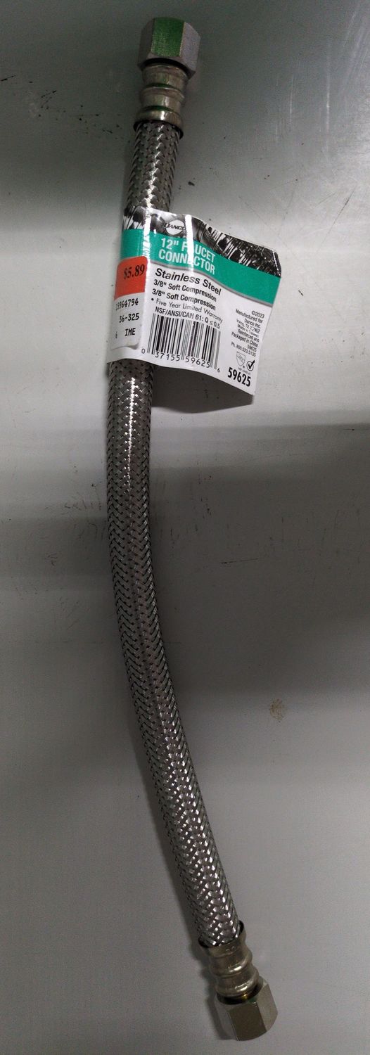 59625 12 SS FAUCET CONNECTOR