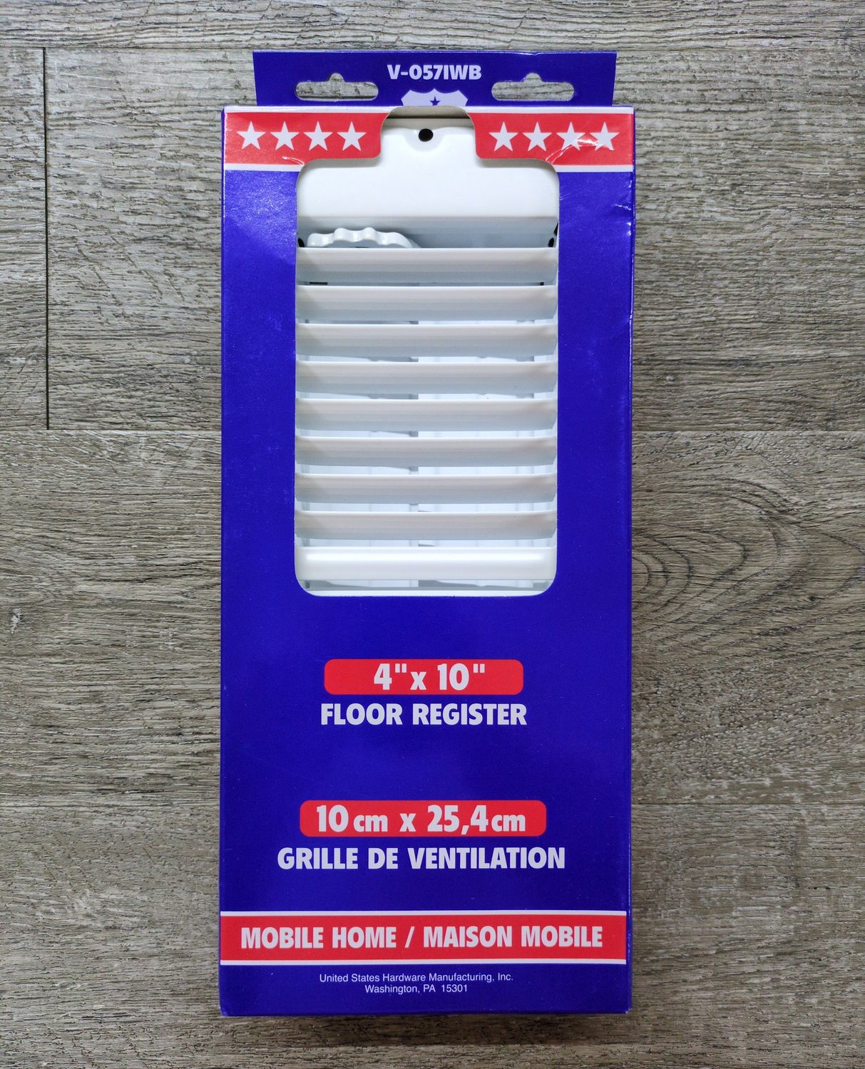 4X10 FLOOR REGISTER WHITW