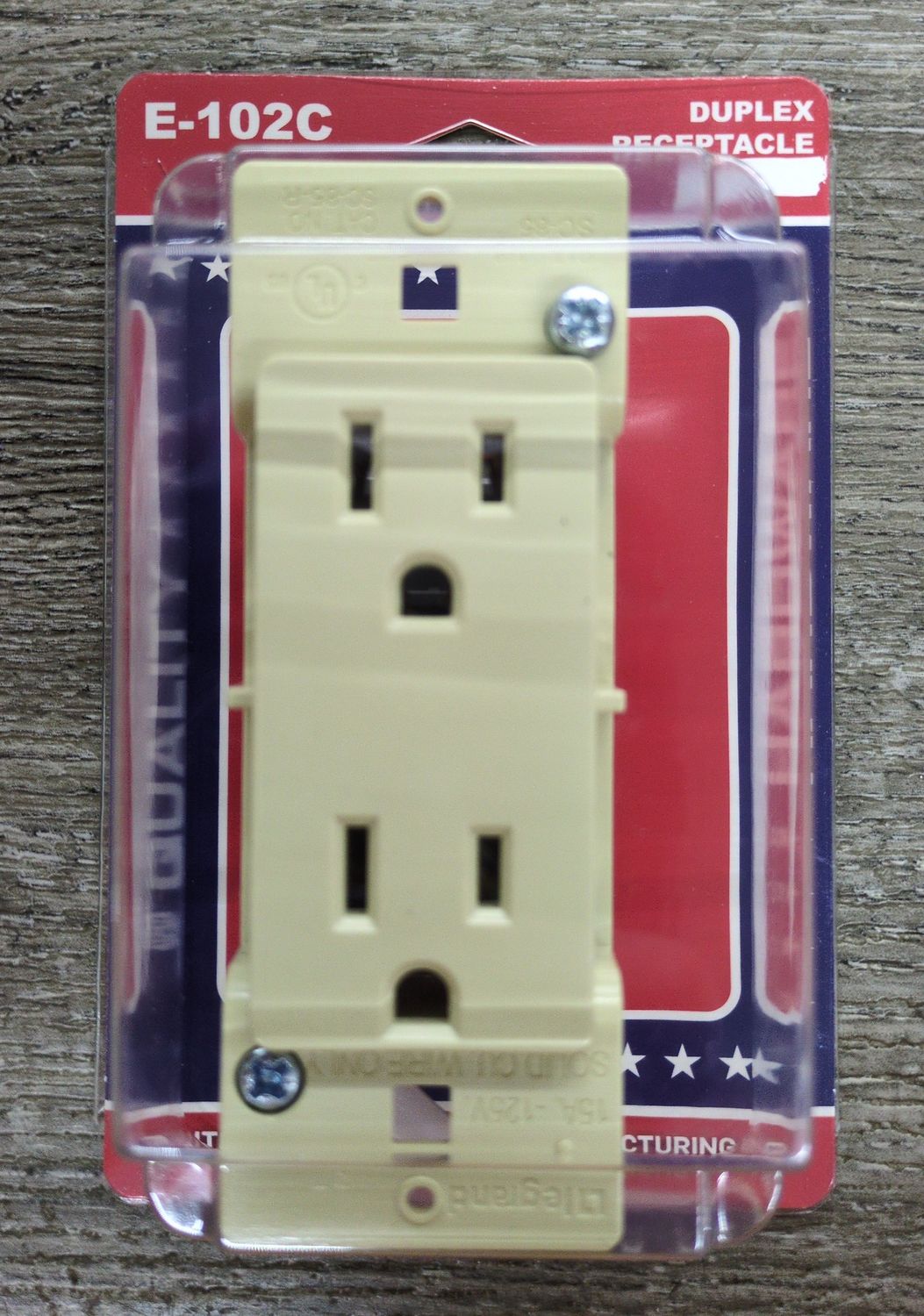 DUPLEX RECEPTACLE IVORY