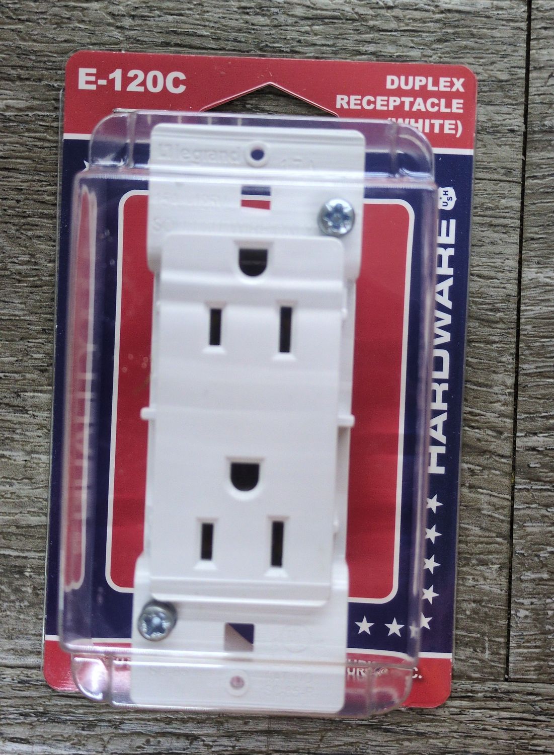 DUPLEX RECEPTACLE WHITE
