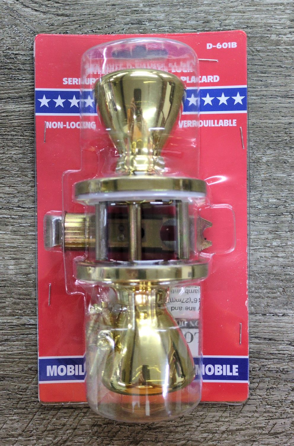 BRASS PASSAGE DOOR LOCK