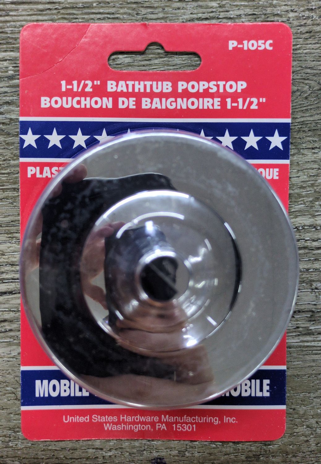 POPSTOP PLASTIC CHROME FINISH