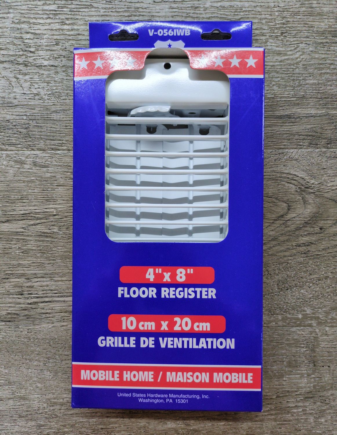 4X8 FLOOR REGISTER WHITE