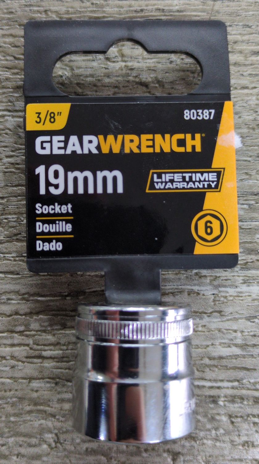 SKT STD 3/8DR 6PT 19MM
