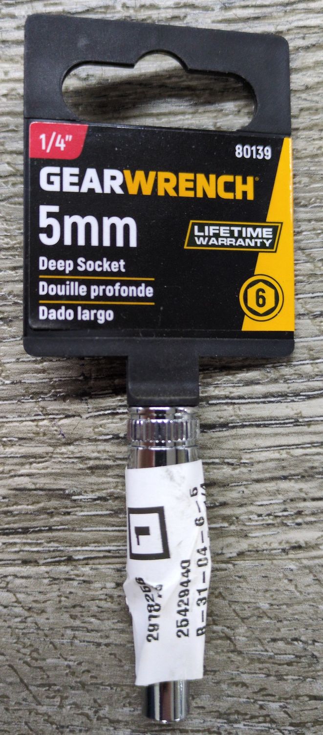 SKT DP 1/4DR 6PT 5MM