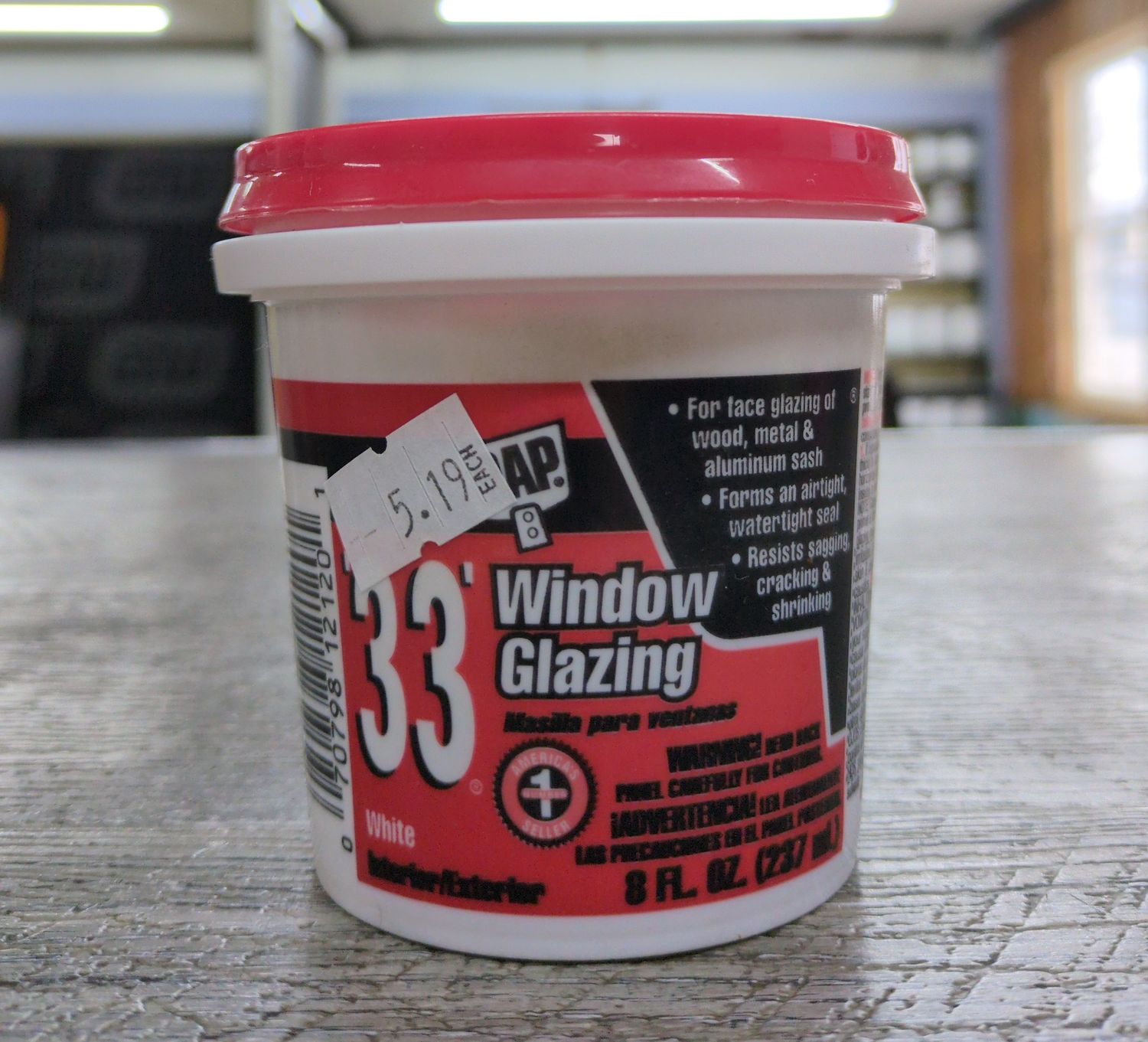 Window Glazing 8 OZ