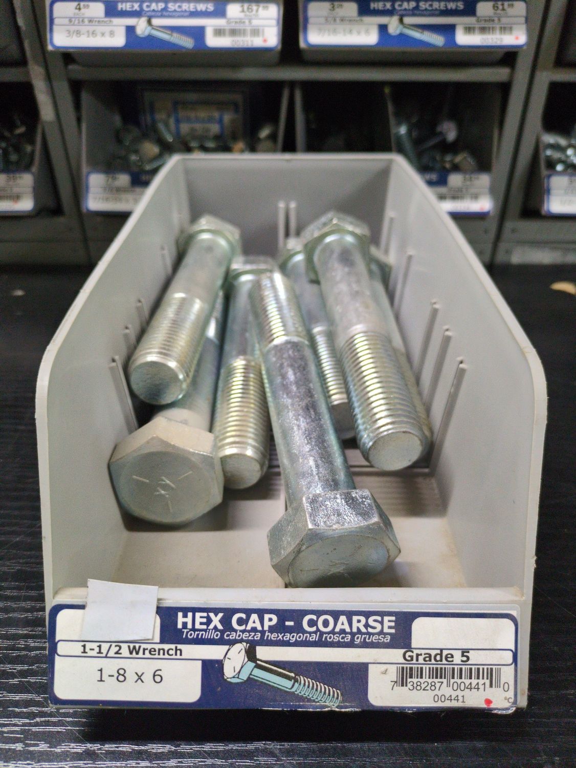 1-8 x 6 Grade 5 Coarse Hex Cap Screws