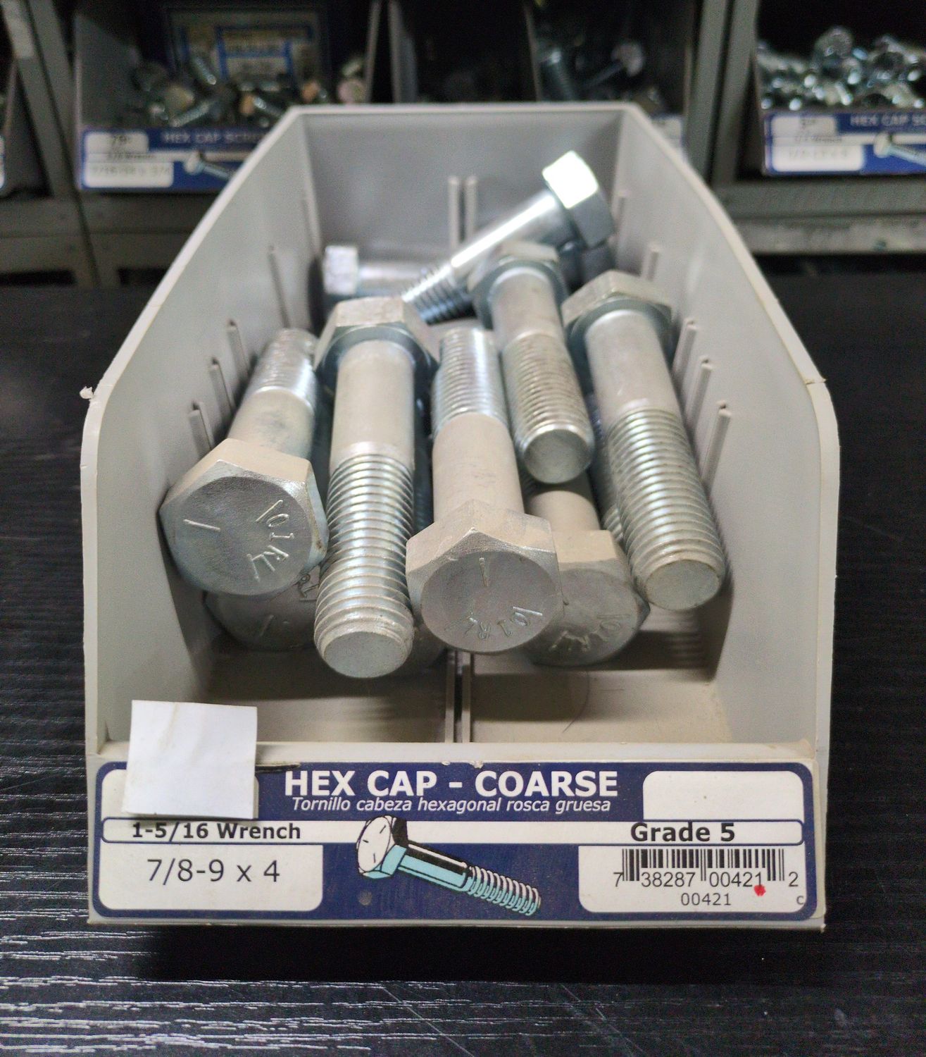 7/8-9 x 4 Grade 5 Coarse Hex Cap Screws